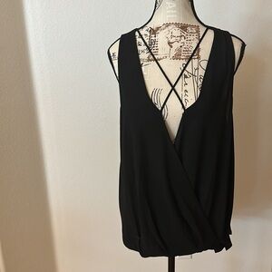 Lush large black blouse